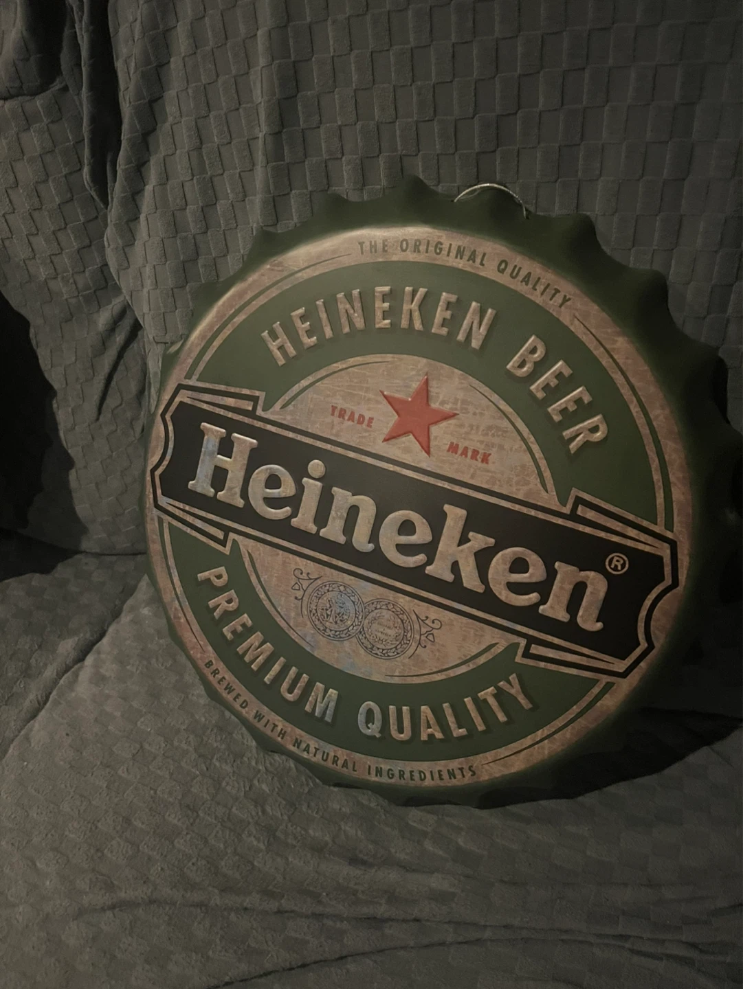Heineken Beer Premium Quality Bottle Cap Sign