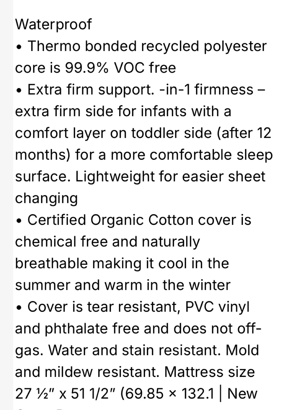 Simmons Organic Sleep Crib and Toddler Mattress - photo 3
