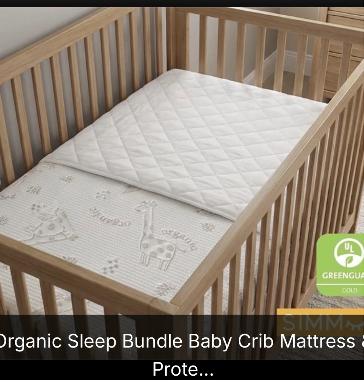 Simmons Organic Sleep Crib and Toddler Mattress - photo 2