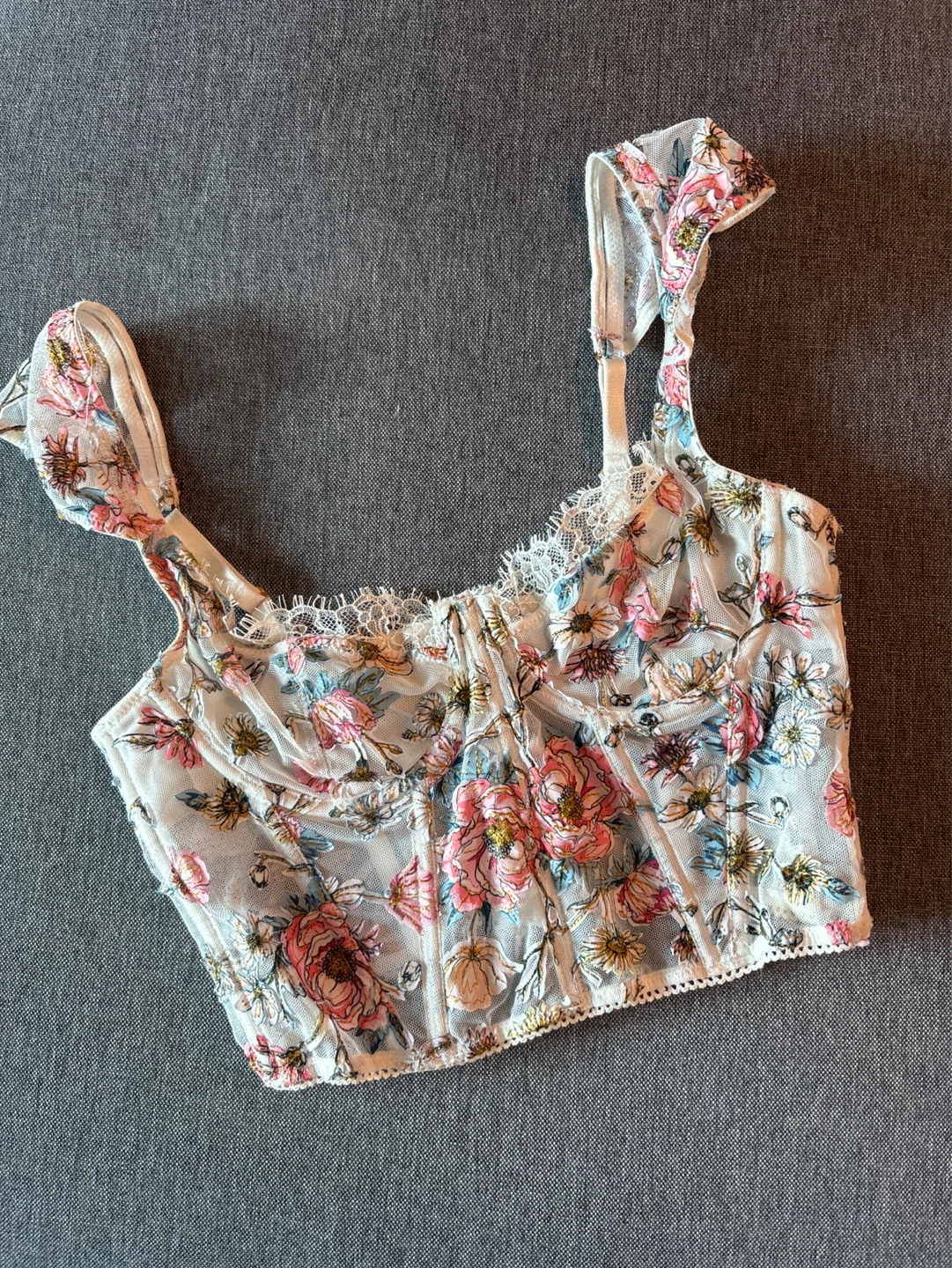 Victoria's Secret Floral Corset Top