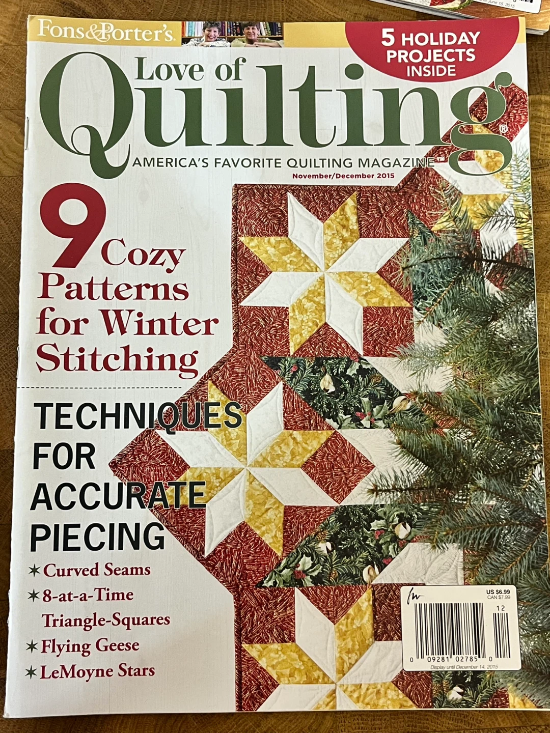 ✨Complete✨ Love of Quilting Magazine Collection - 2015 - photo 2