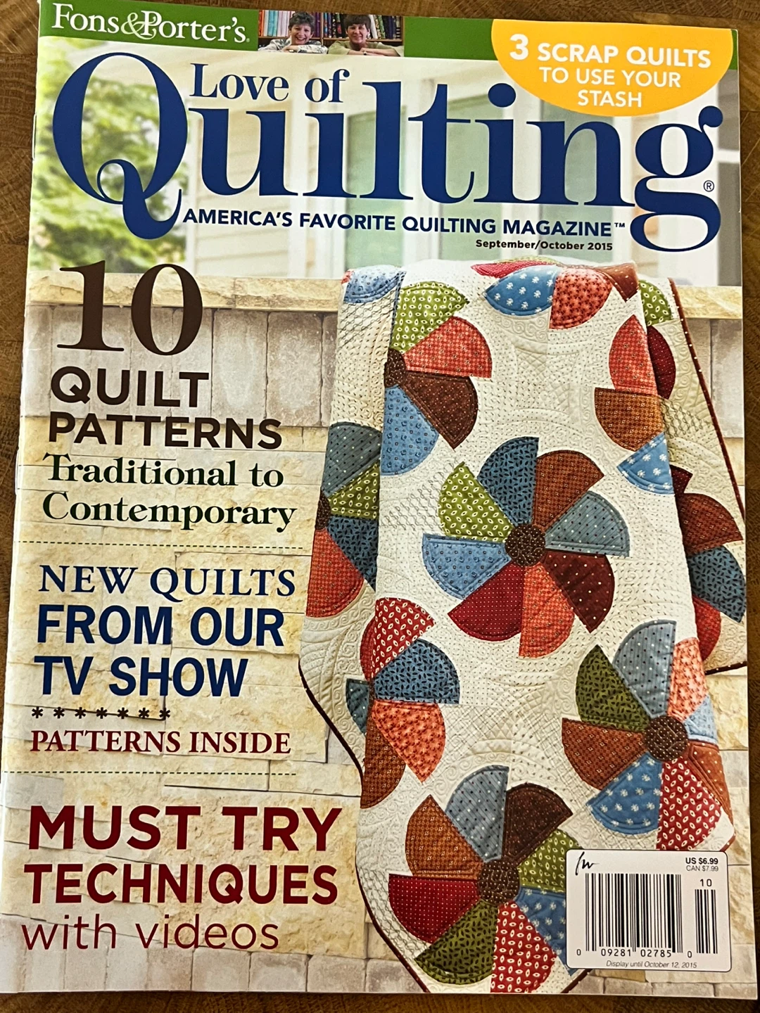 ✨Complete✨ Love of Quilting Magazine Collection - 2015 - photo 5