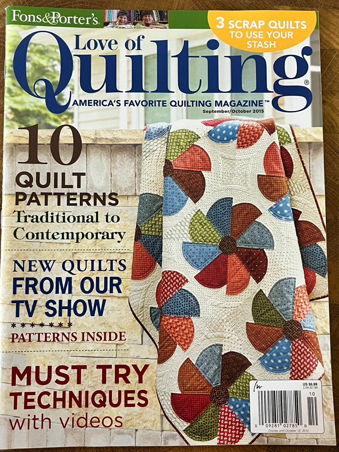 ✨Complete✨ Love of Quilting Magazine Collection - 2015 - photo 3