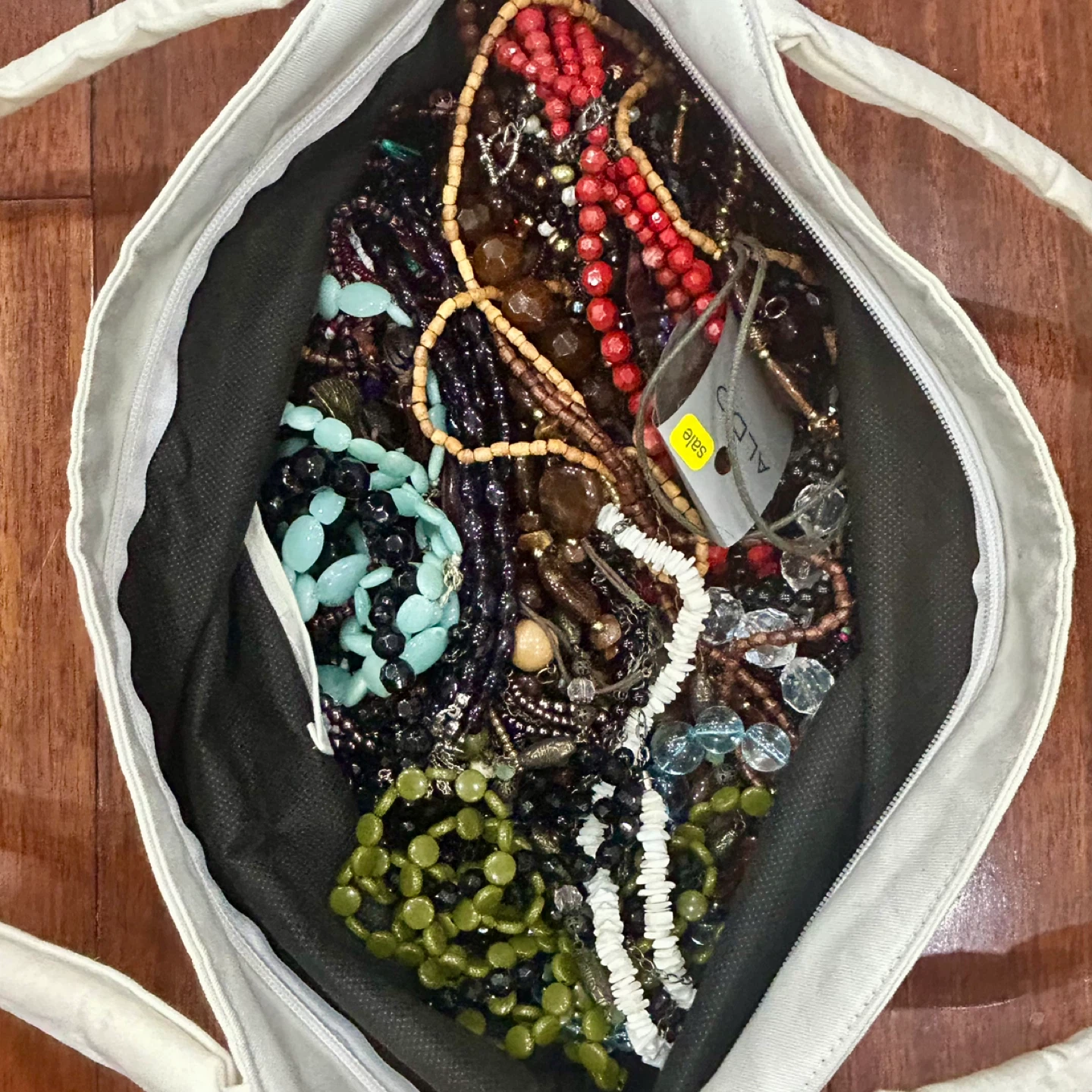 Assorted Necklace and Jewellery Lot with Tote Bag - photo 5