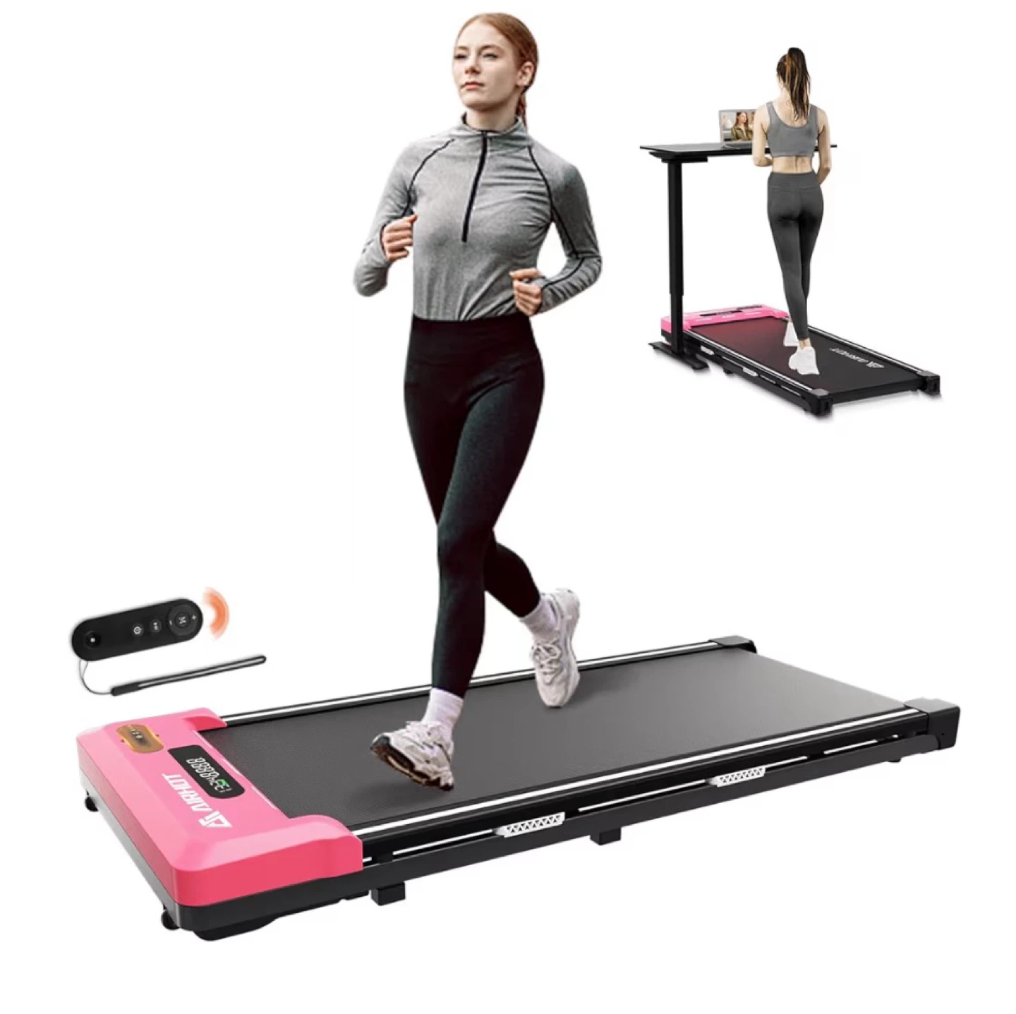 AIRFIT Pink Folding Treadmill with Remote