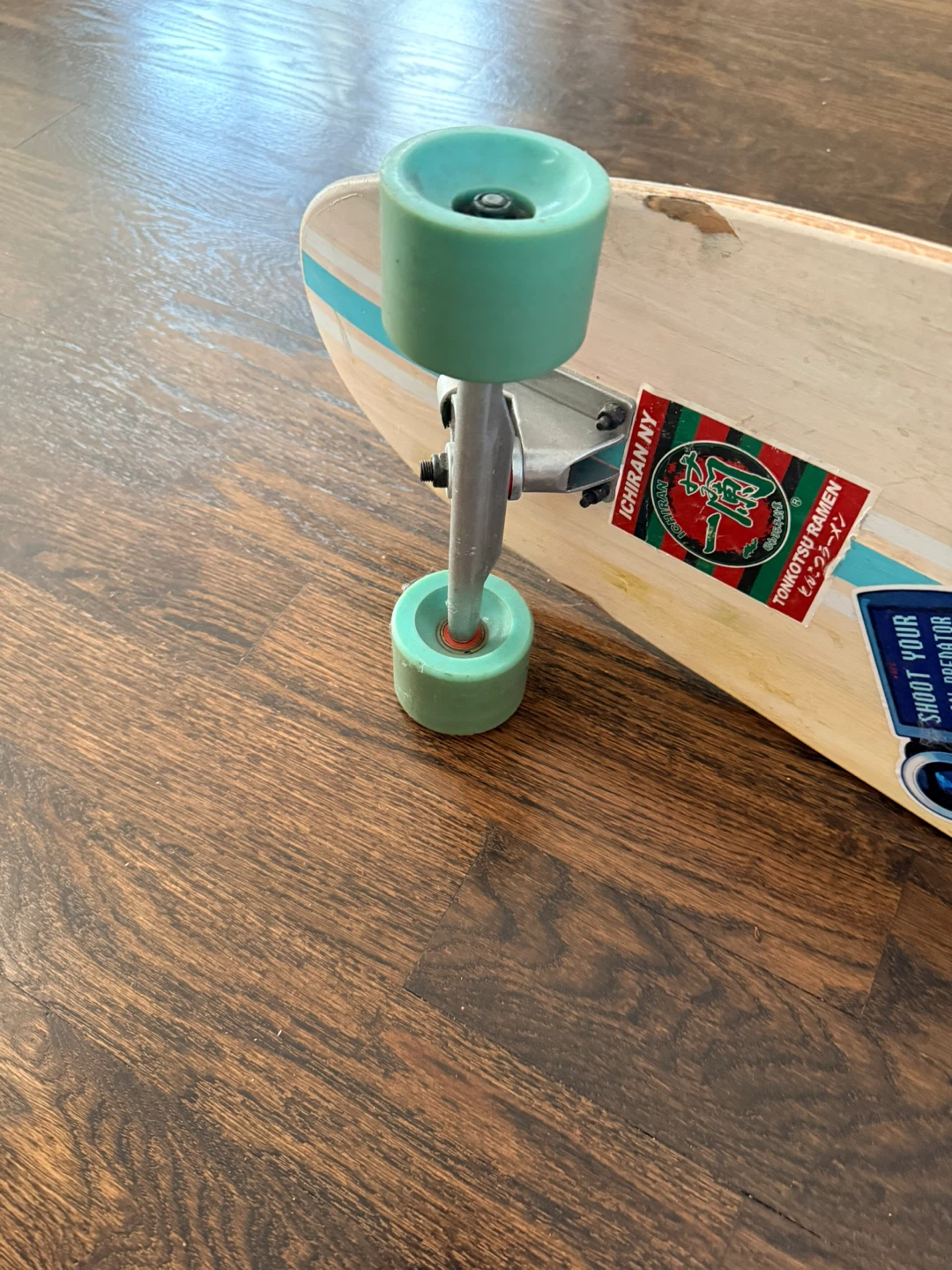 Cruiser Skateboard with Teal Wheels - photo 3