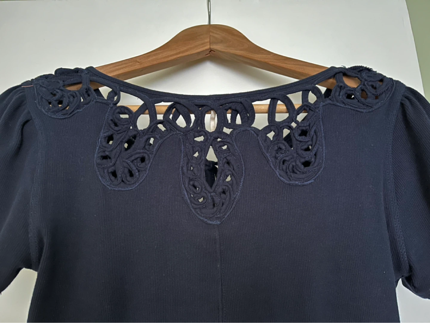 Free People Navy Blue Cotton Top (S) - photo 4