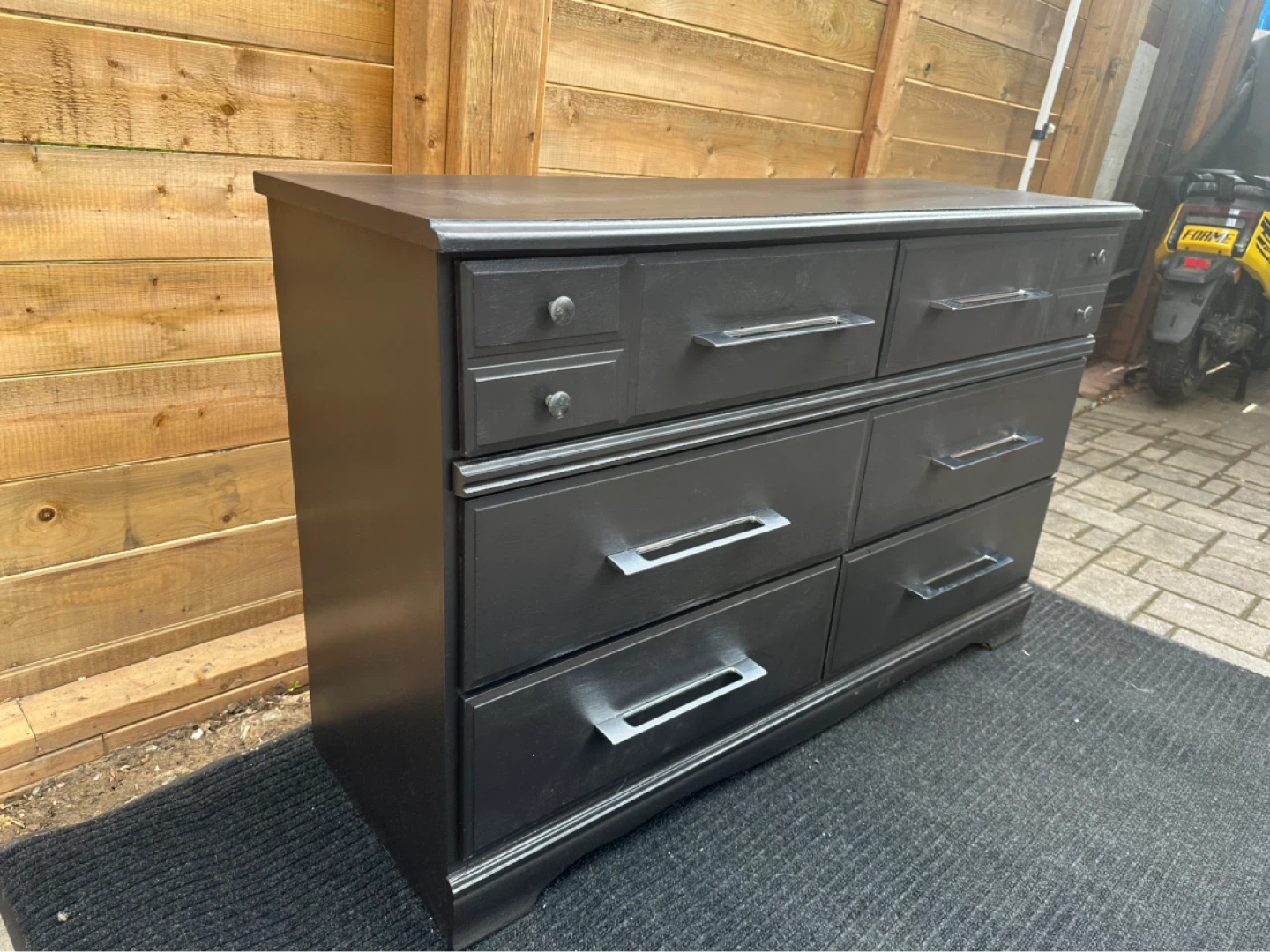 Black 6 Drawer Dresser - photo 3