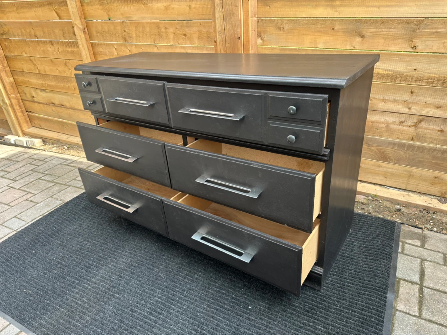 Black 6 Drawer Dresser