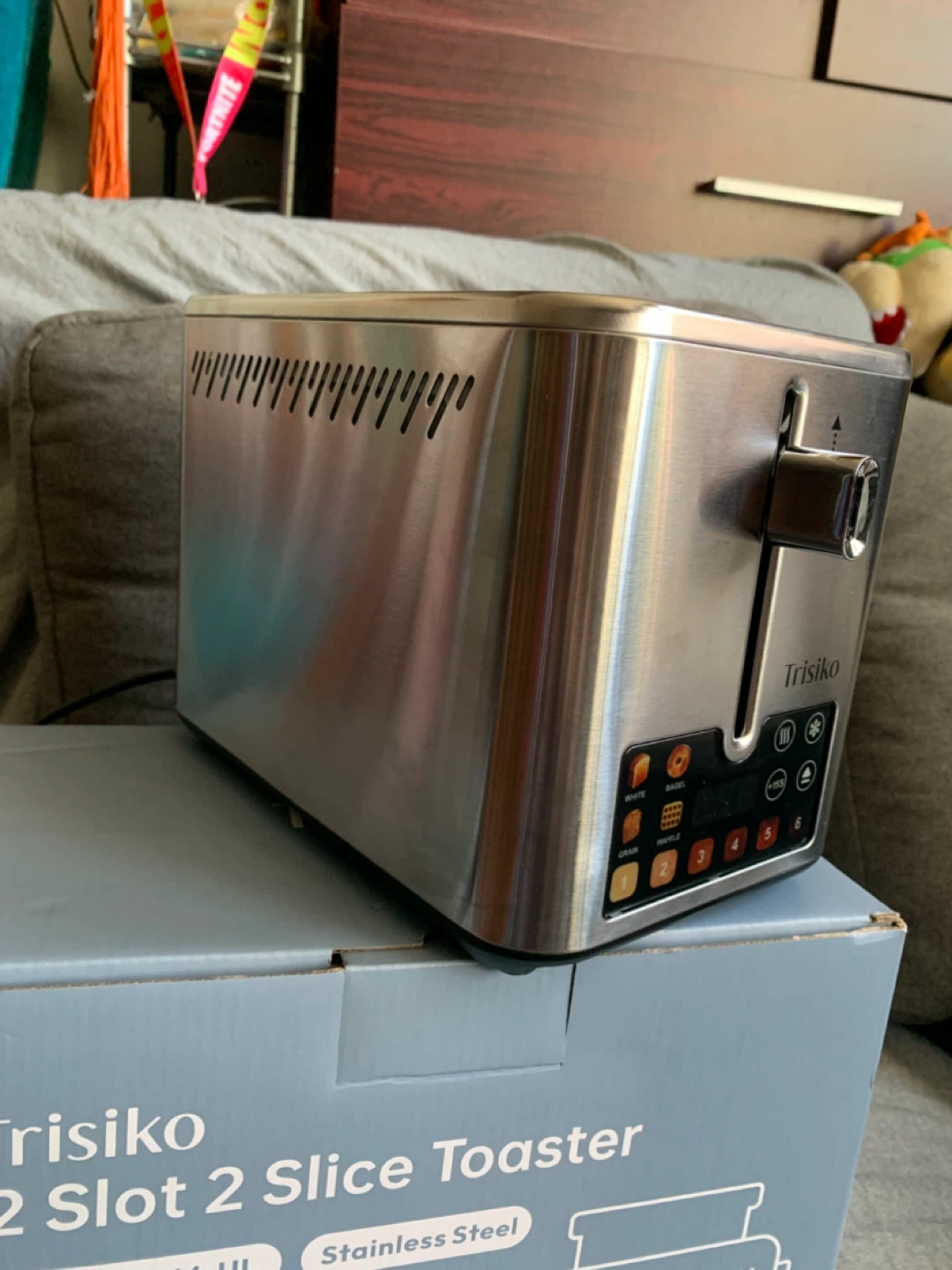 Trisiko 2 Slot 2 Slice Toaster Stainless Steel ST-265TCM-UL