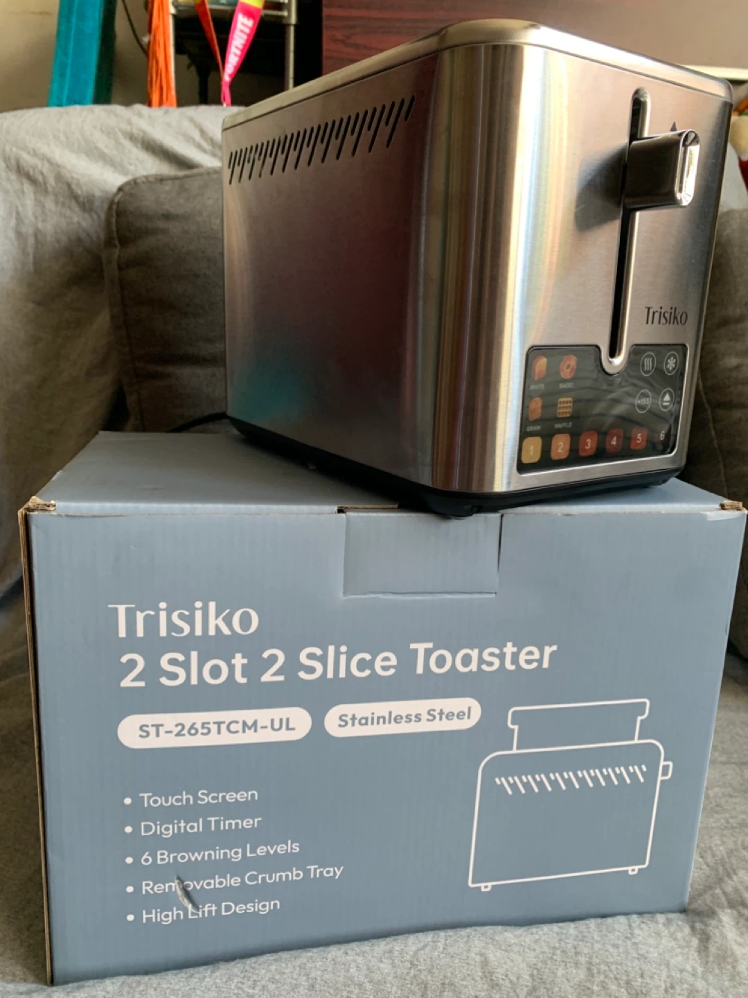 Trisiko 2 Slot 2 Slice Toaster Stainless Steel ST-265TCM-UL - photo 4