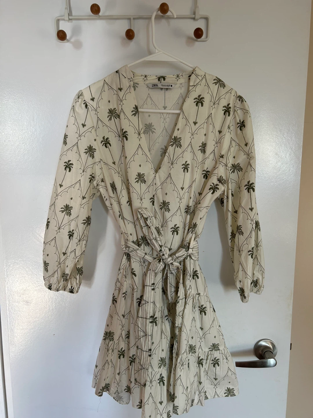 ZARA Palm Tree Print Wrap Dress - photo 2