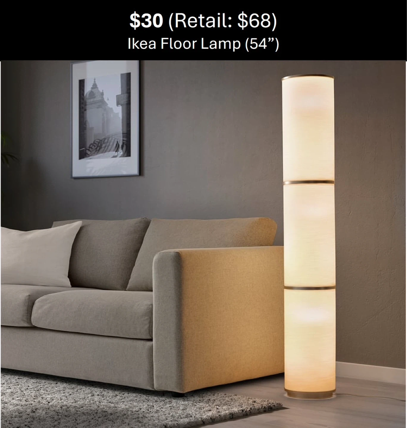 Ikea Floor Lamp (54")