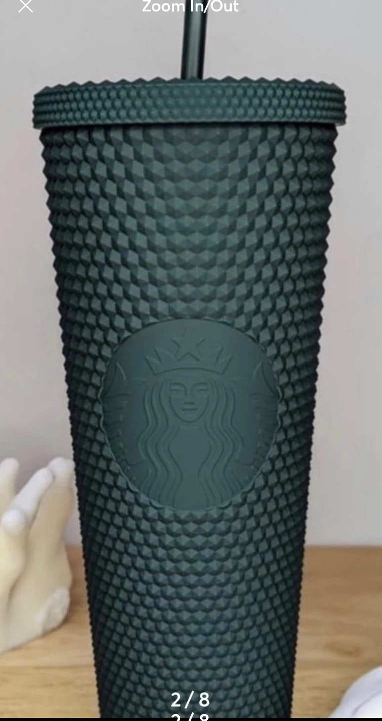 Starbucks 2022 Matte Dark Emerald Green Studded Venti Tumbler - photo 2