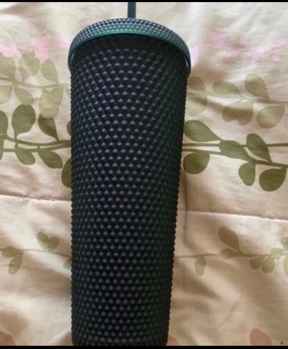 Starbucks 2022 Matte Dark Emerald Green Studded Venti Tumbler - photo 5