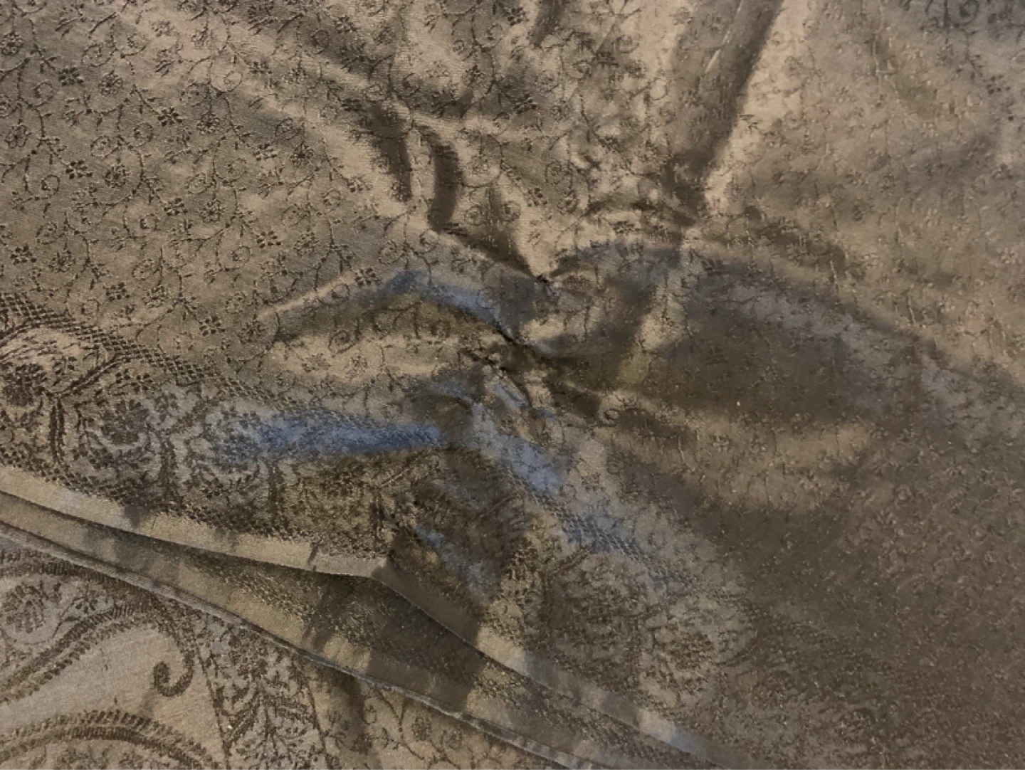 UNICEF Black Silk Paisley Scarf - photo 5