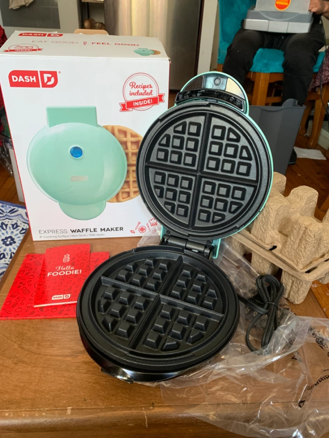 Dash Express Waffle Maker - Aqua