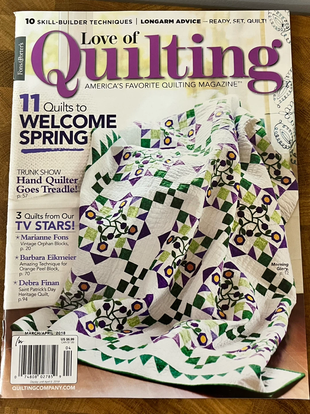 ✨Complete✨ Love of Quilting Magazine Collection - 2018 - photo 4