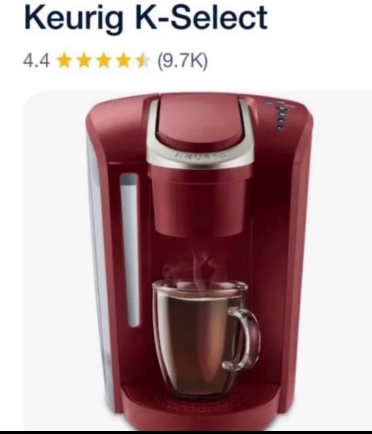 Keurig - Single-Serve K-Cup Pod Coffee Maker - Vintage Red