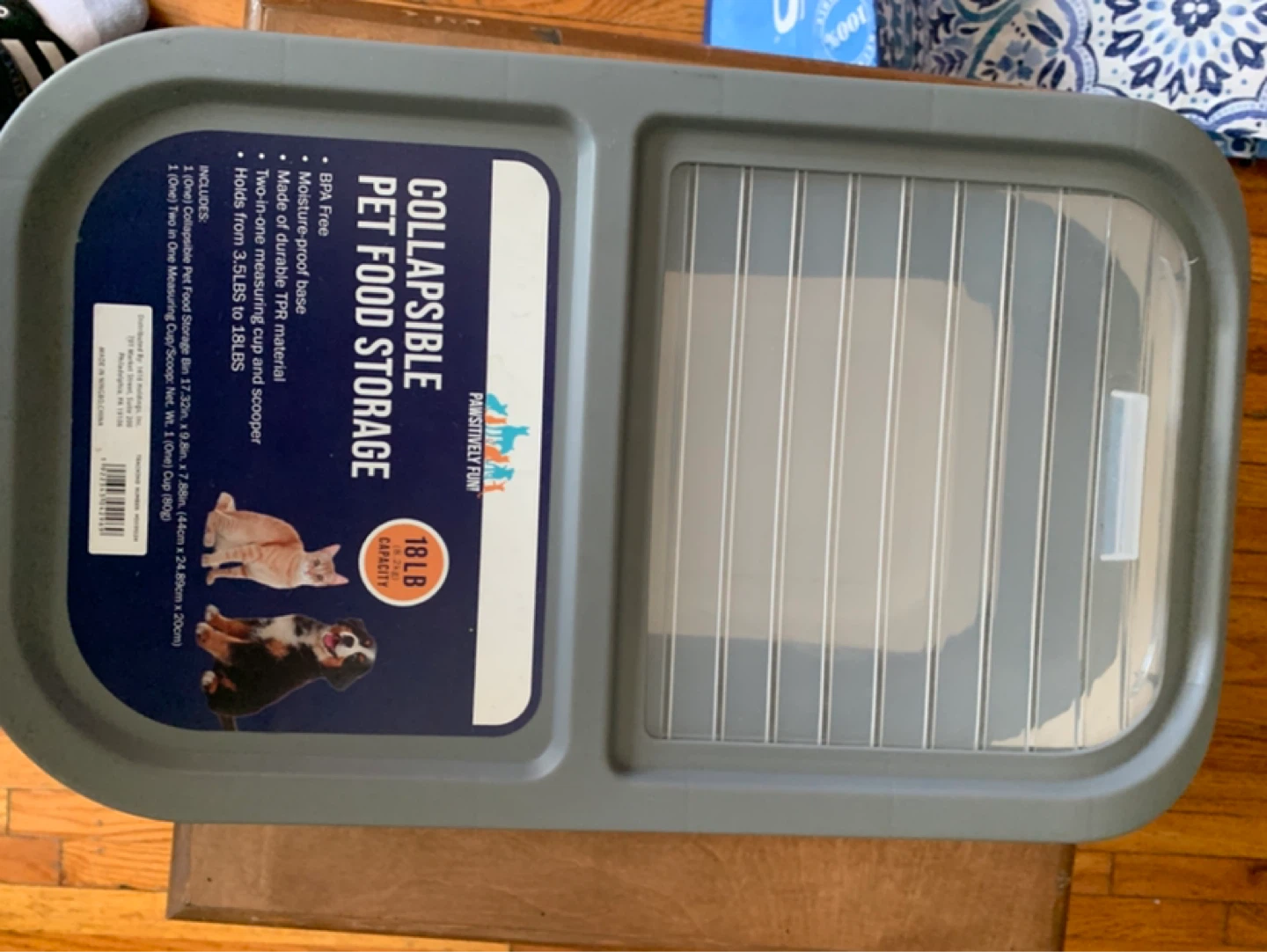 Collapsible Pet Food Storage Bin - 18 LB Capacity - photo 2