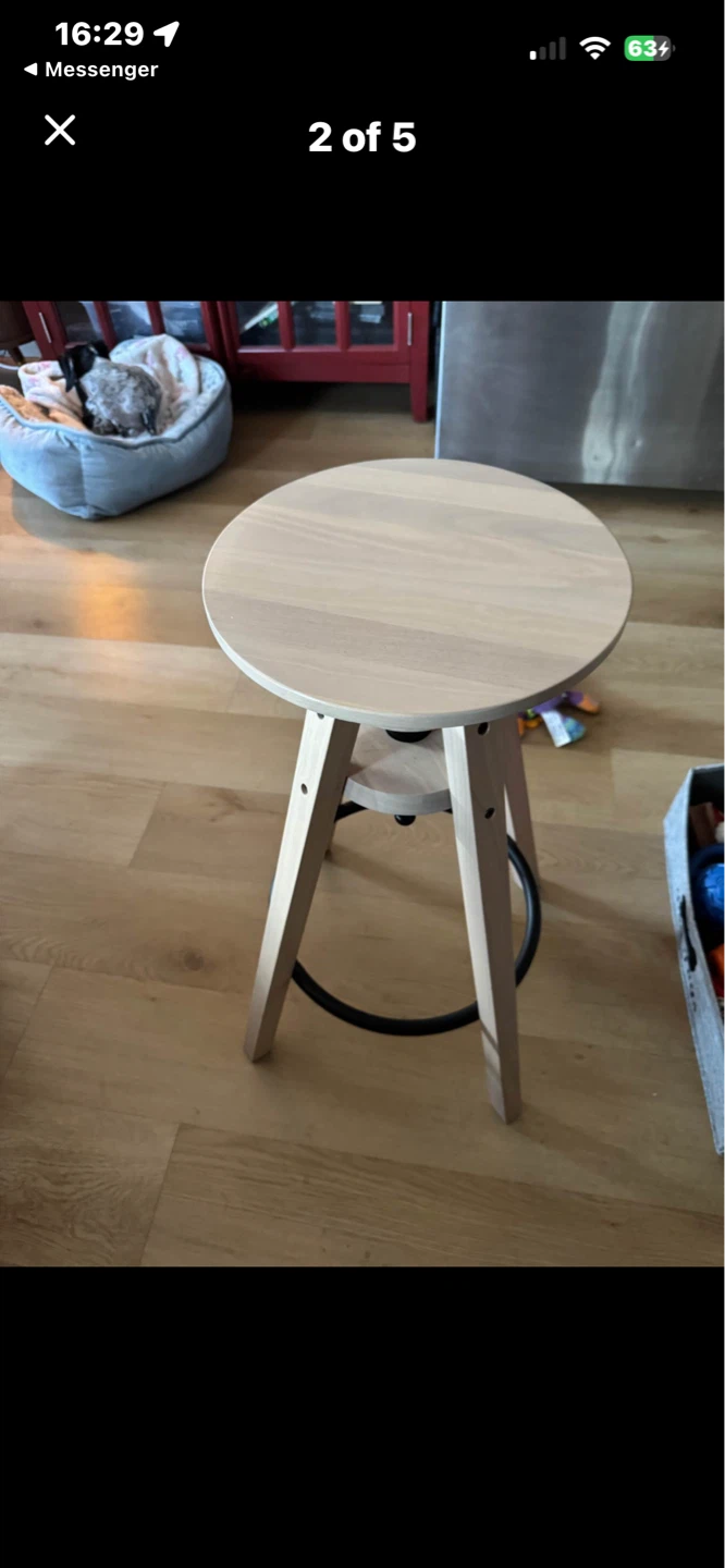 IKEA DALFRED Bar Stool - Black - photo 3