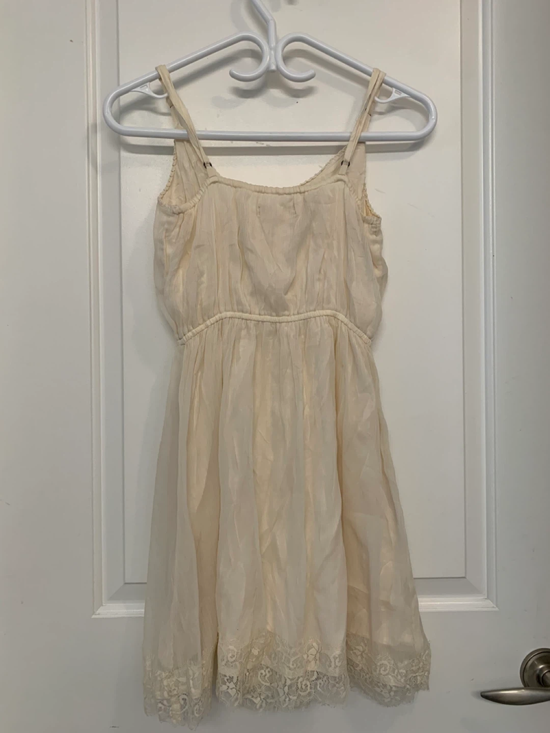 Hollister Cream Lace Trim Slip Dress - Size M - photo 2
