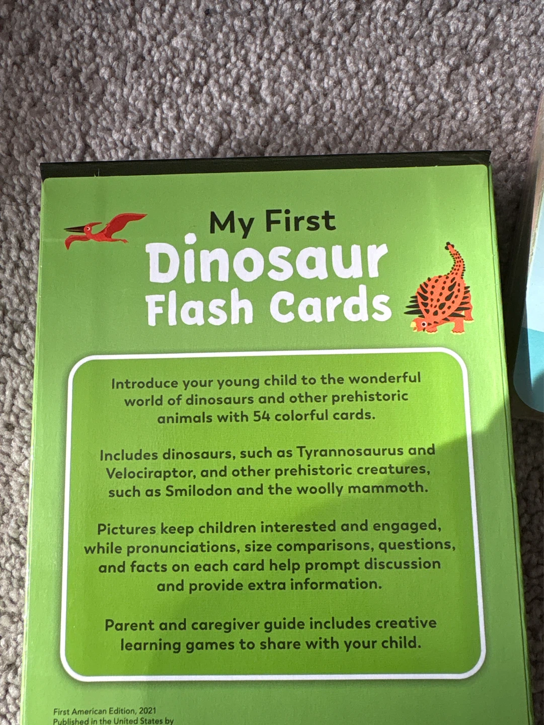 My First Dinosaur Flash Cards and Other Prehistoric Animals - photo 3