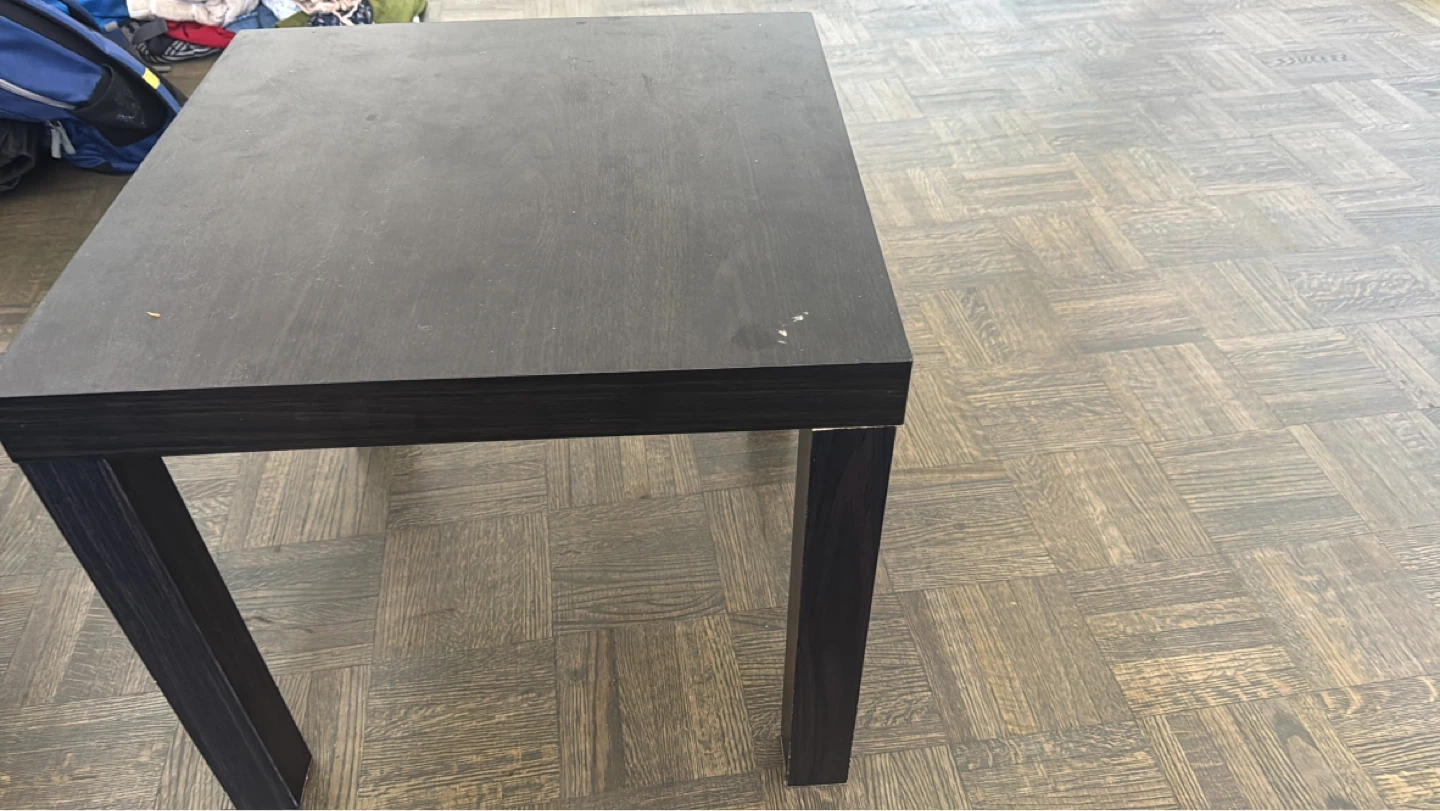 Black Square Side Table