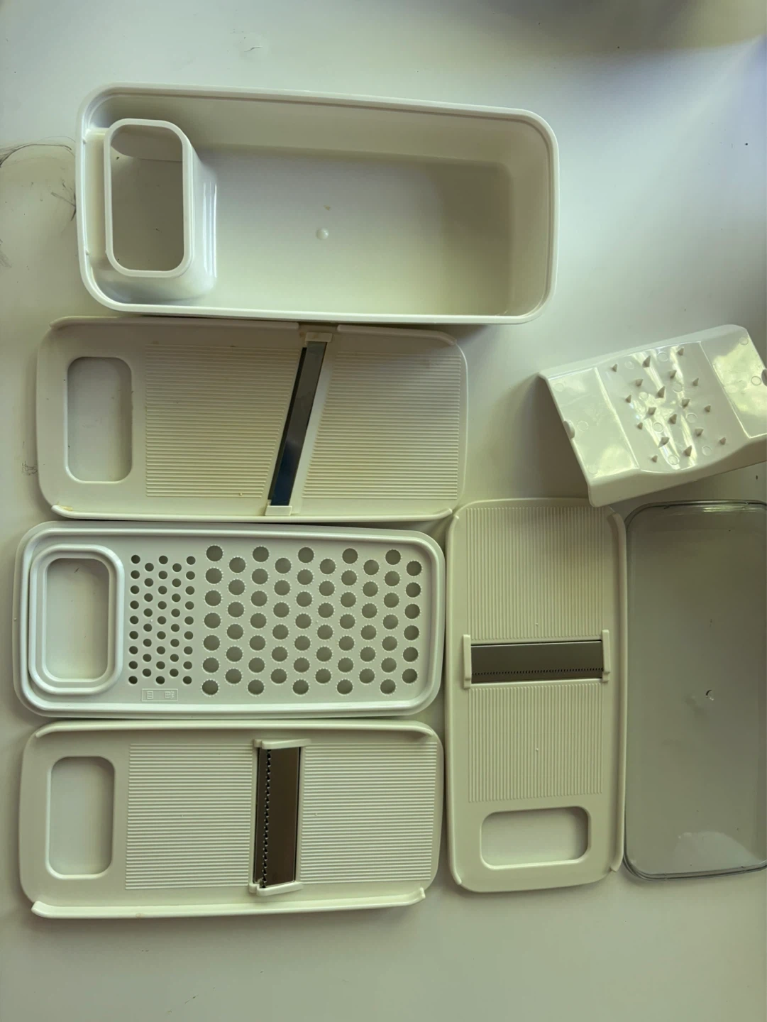 Japanese White Vegetable Slicer Mandoline Set