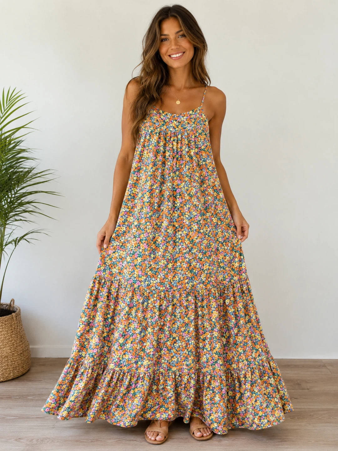 Rip Curl Floral Maxi Dress Large