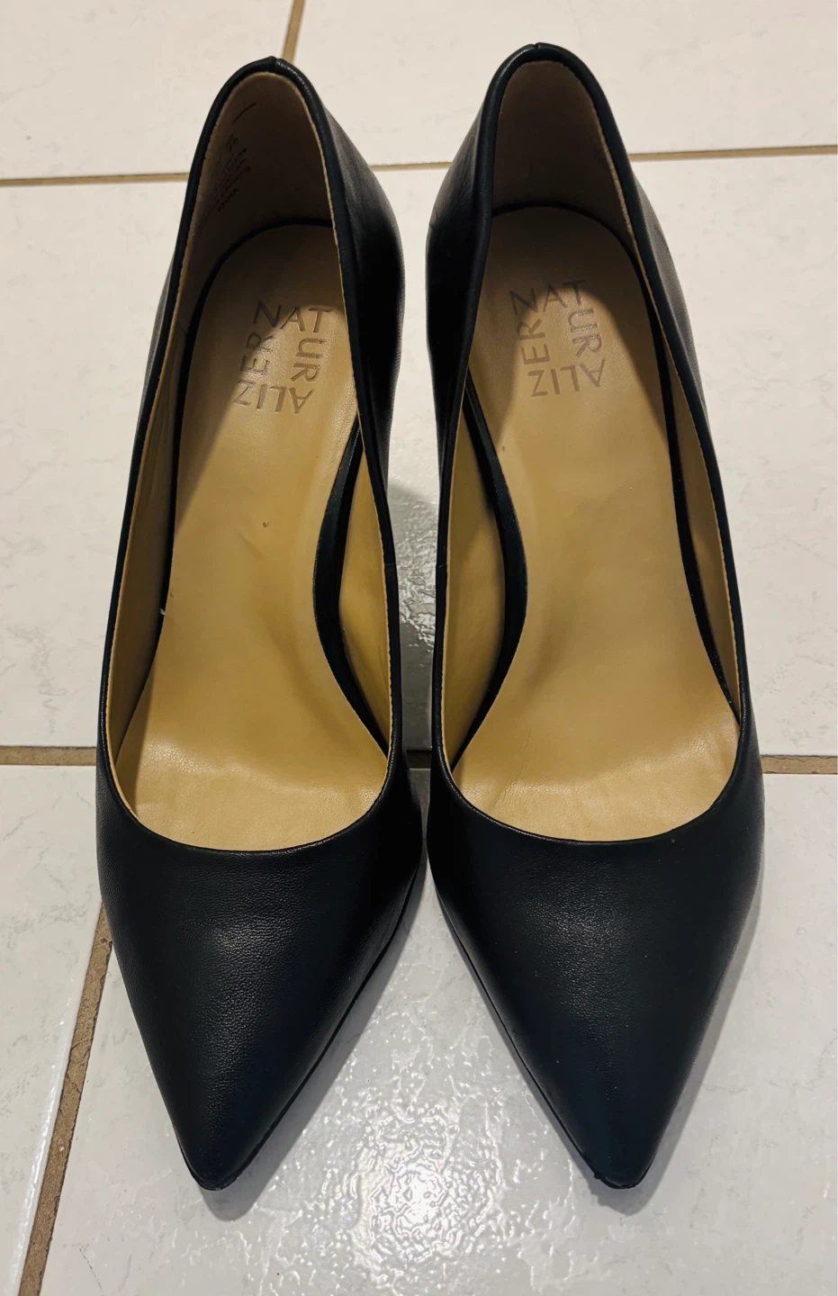 Naturalizer Black Leather Pumps