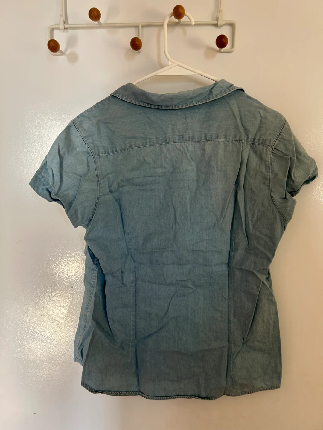 Blue Jean Button-Up Shirt - photo 2