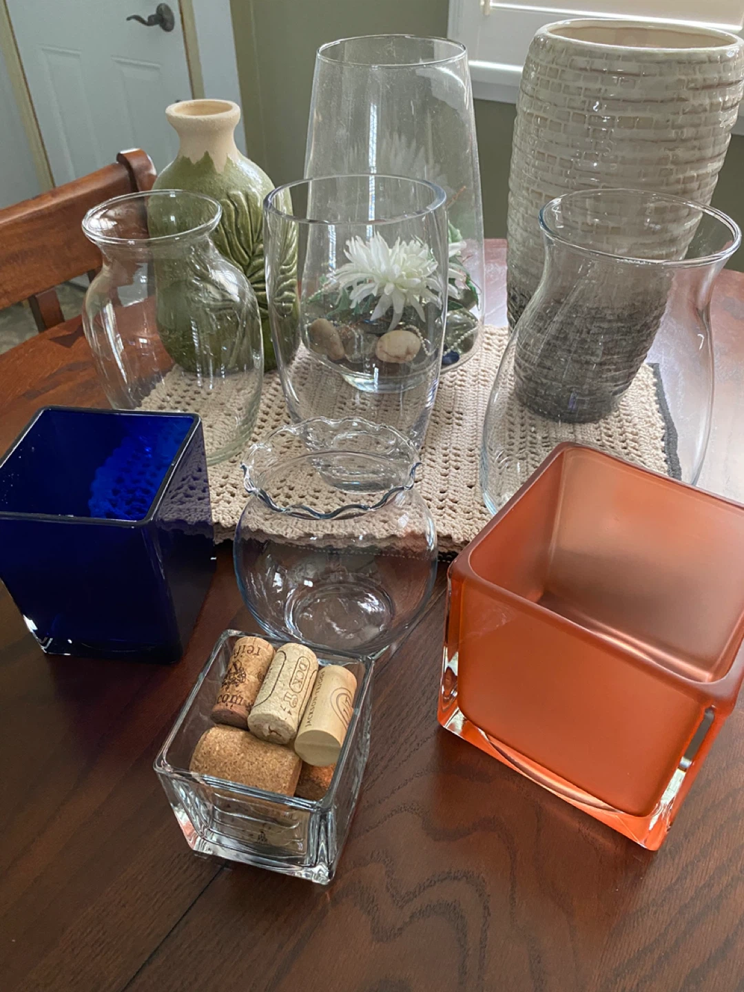 Assorted Glass Vases and Containers