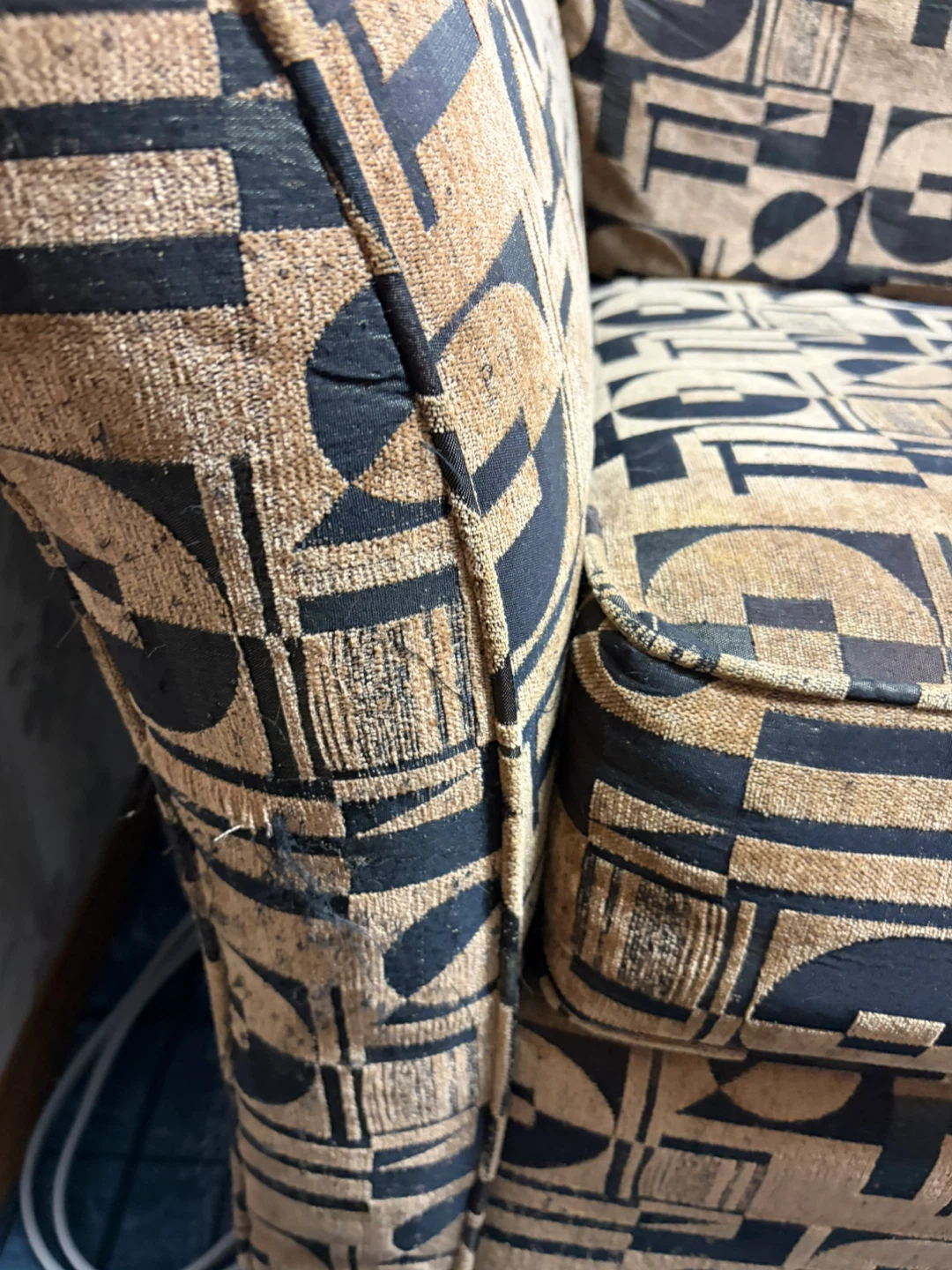 FREE Brown and Black Patterned Armchair