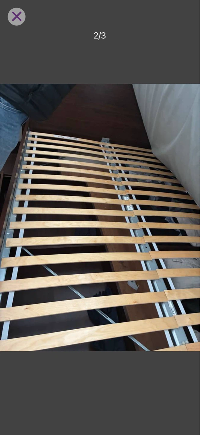 Ikea Queen bed frame + 4 drawers + Free delivery - photo 3