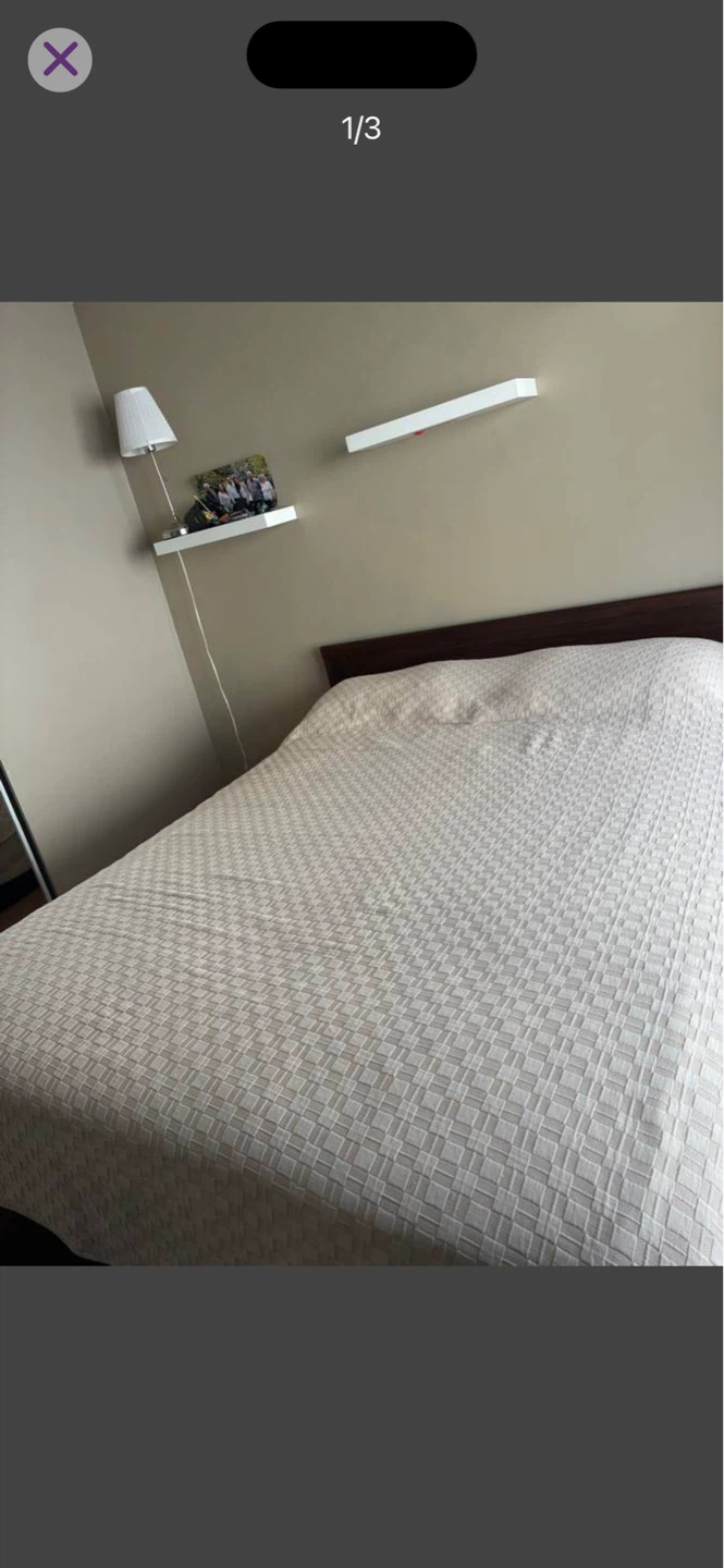 Ikea Queen bed frame + 4 drawers + Free delivery - photo 4