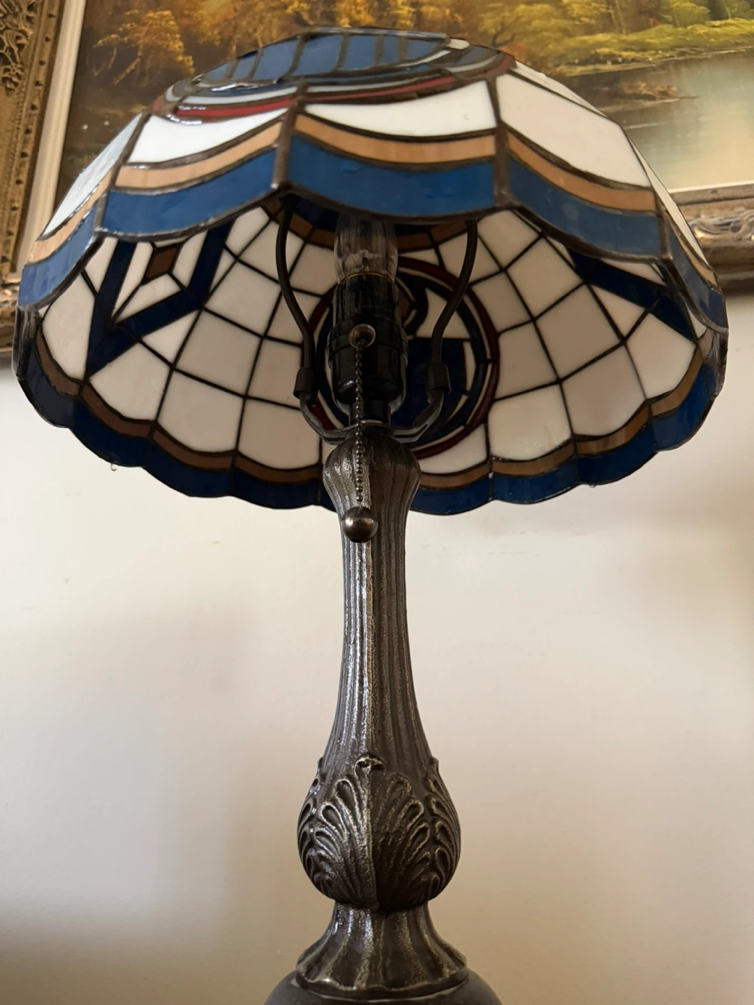 Edmonton Oilers Stained Glass Lamp - photo 2