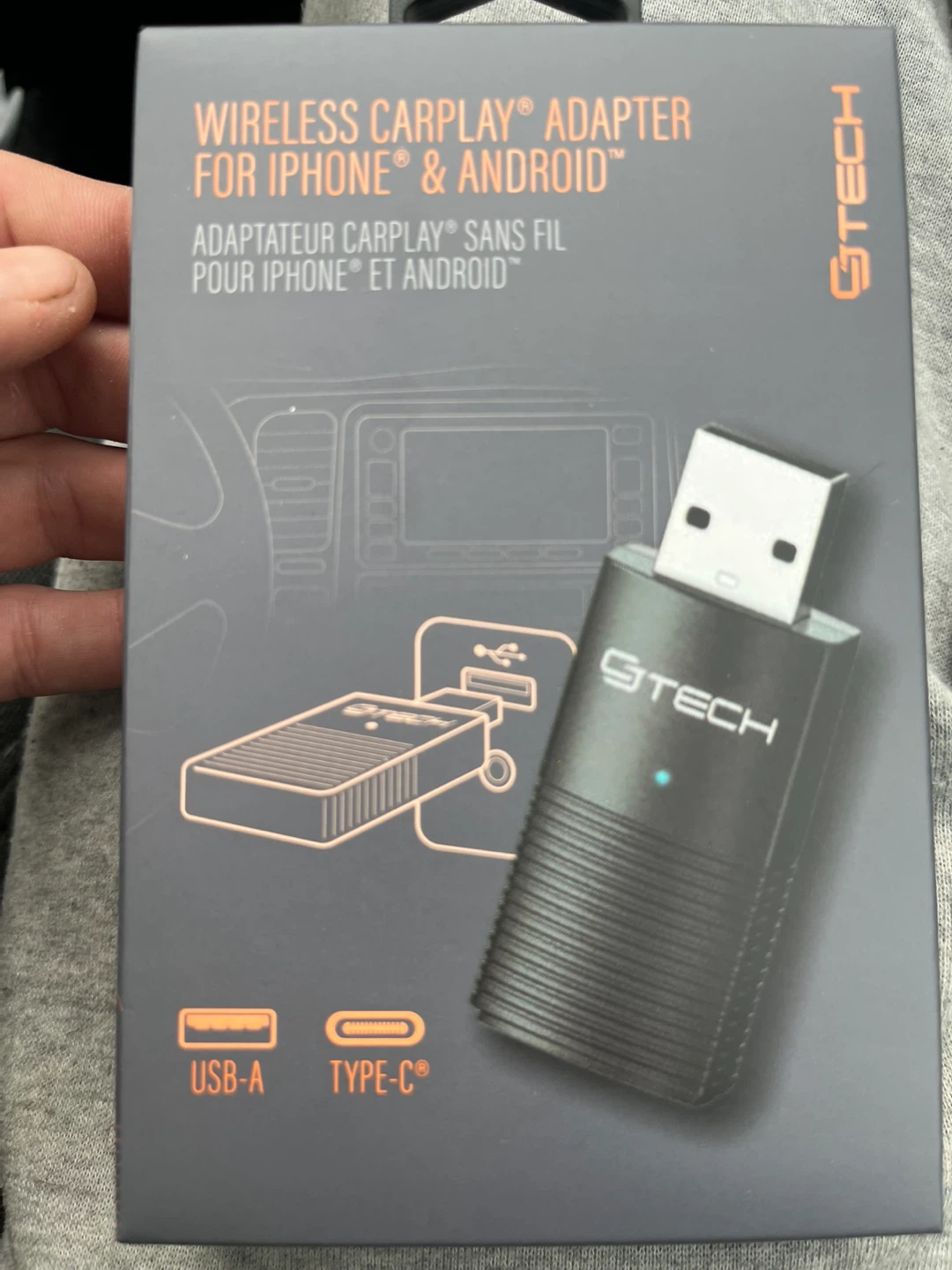 S GTECH Wireless CarPlay Adapter for iPhone & Android