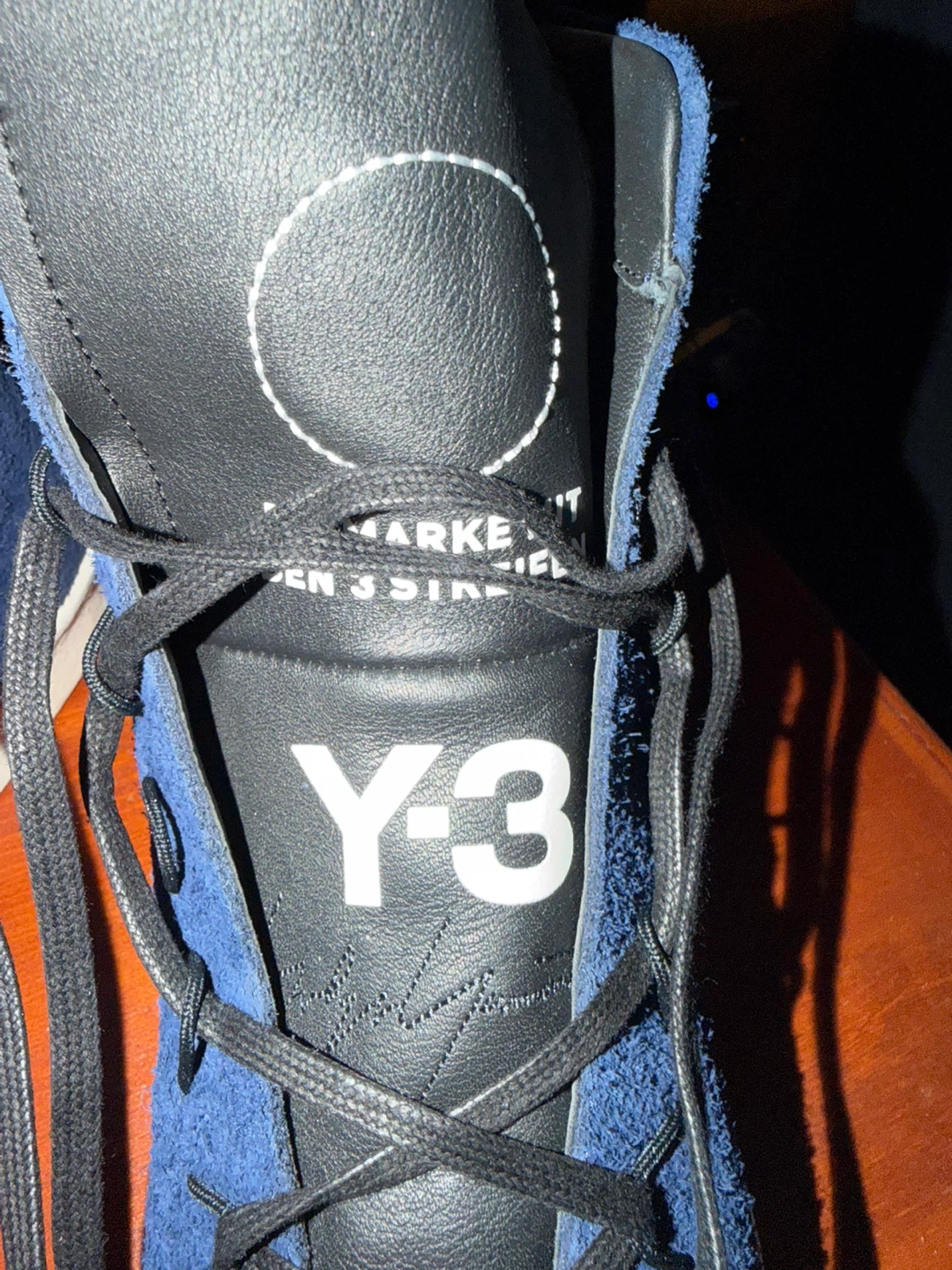 Adidas Y-3 Super High CG6232 Blue Suede Sneakers Men's Size 9.5 - photo 2