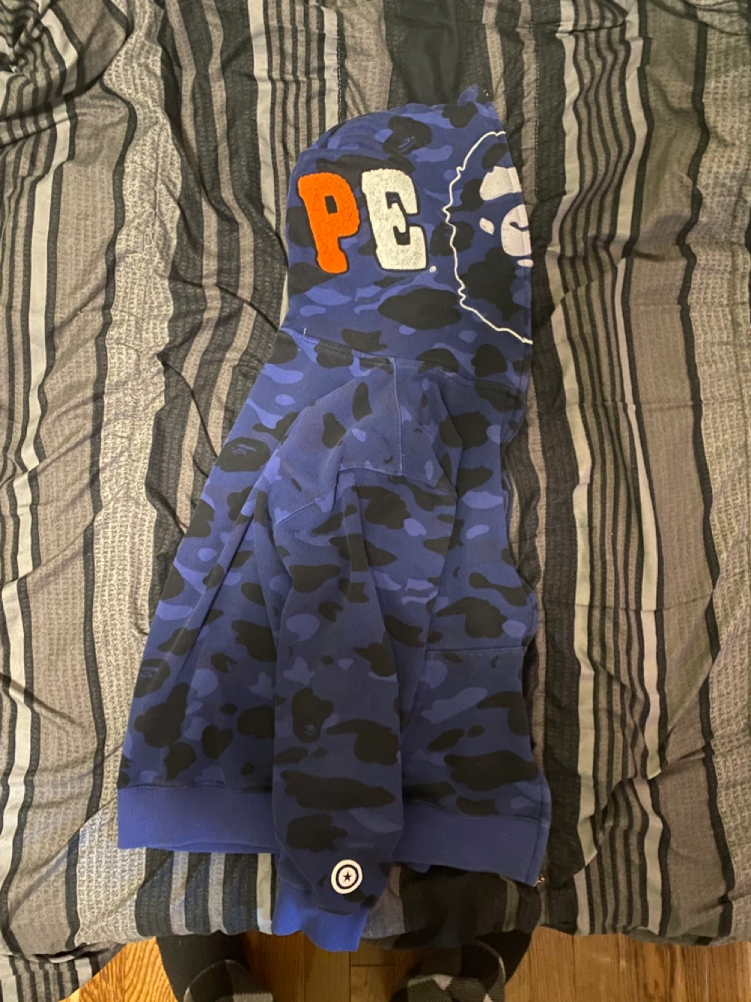 BAPE Full Zip Hoodie Blue Camo - photo 2