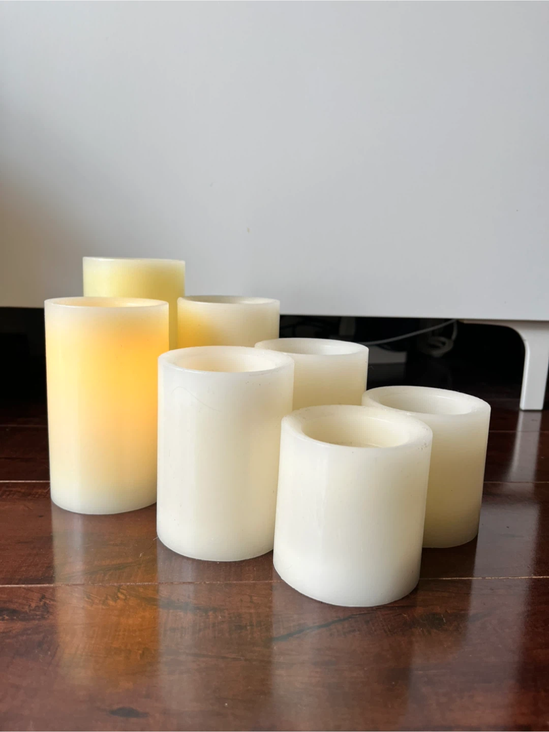 Artificial Pillar Candles (Set of 7)
