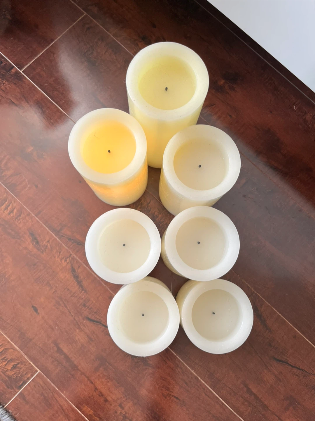 Artificial Pillar Candles (Set of 7) - photo 2