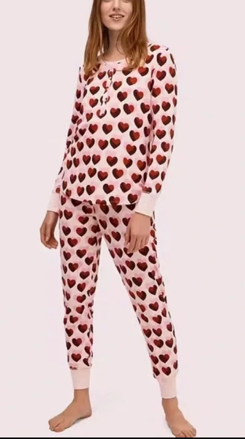 Kate Spade New York Heart Print Pajama Set
