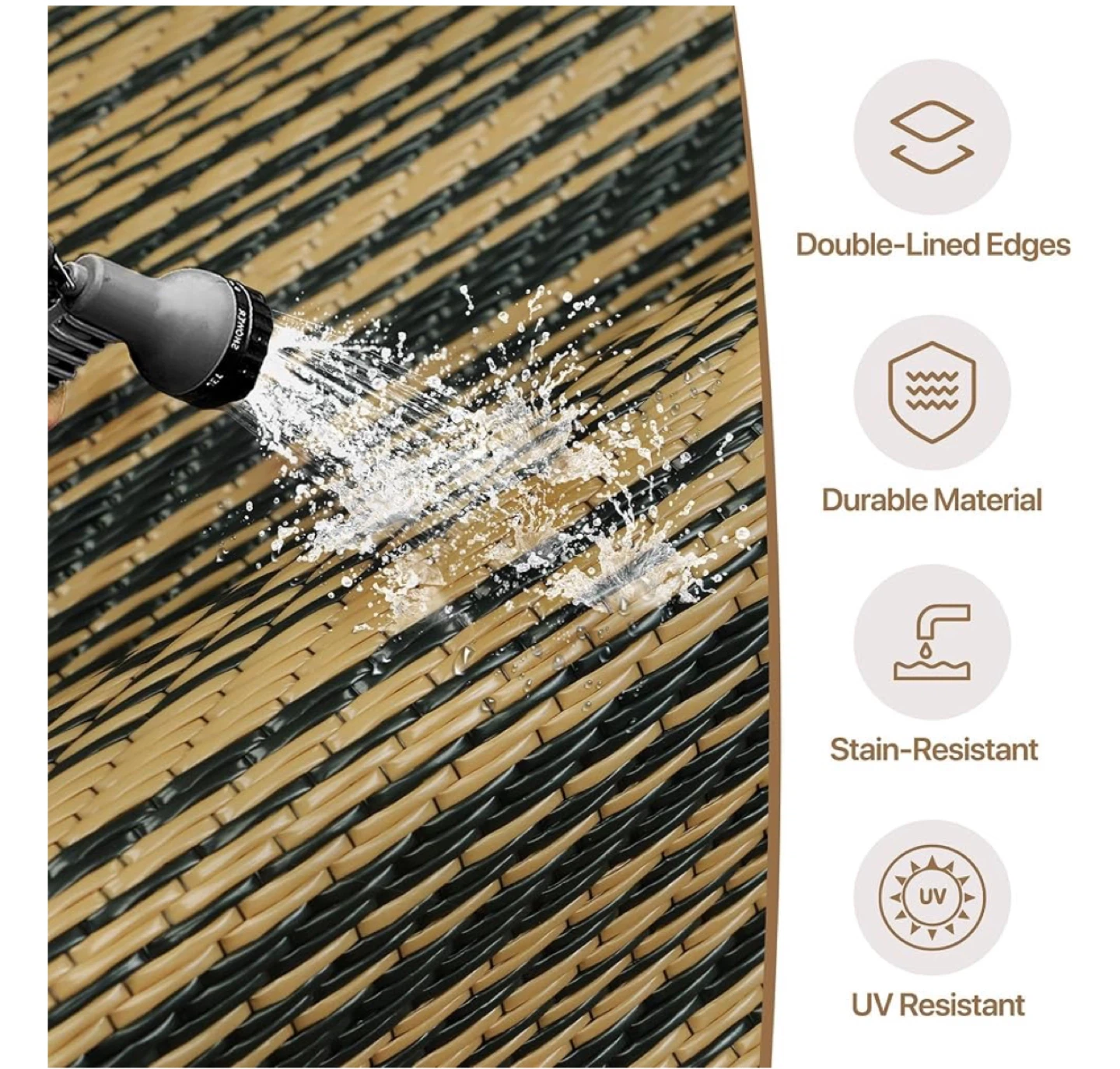 5'x8' Reversible Outdoor Area Rug - photo 3