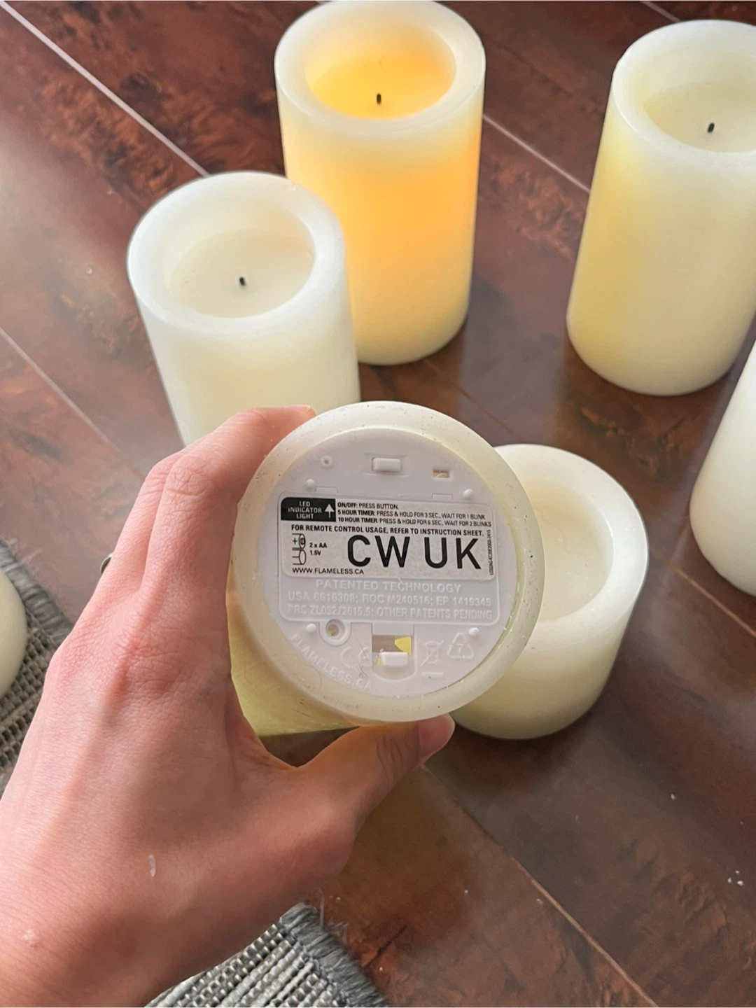 Artificial Pillar Candles (Set of 7) - photo 3
