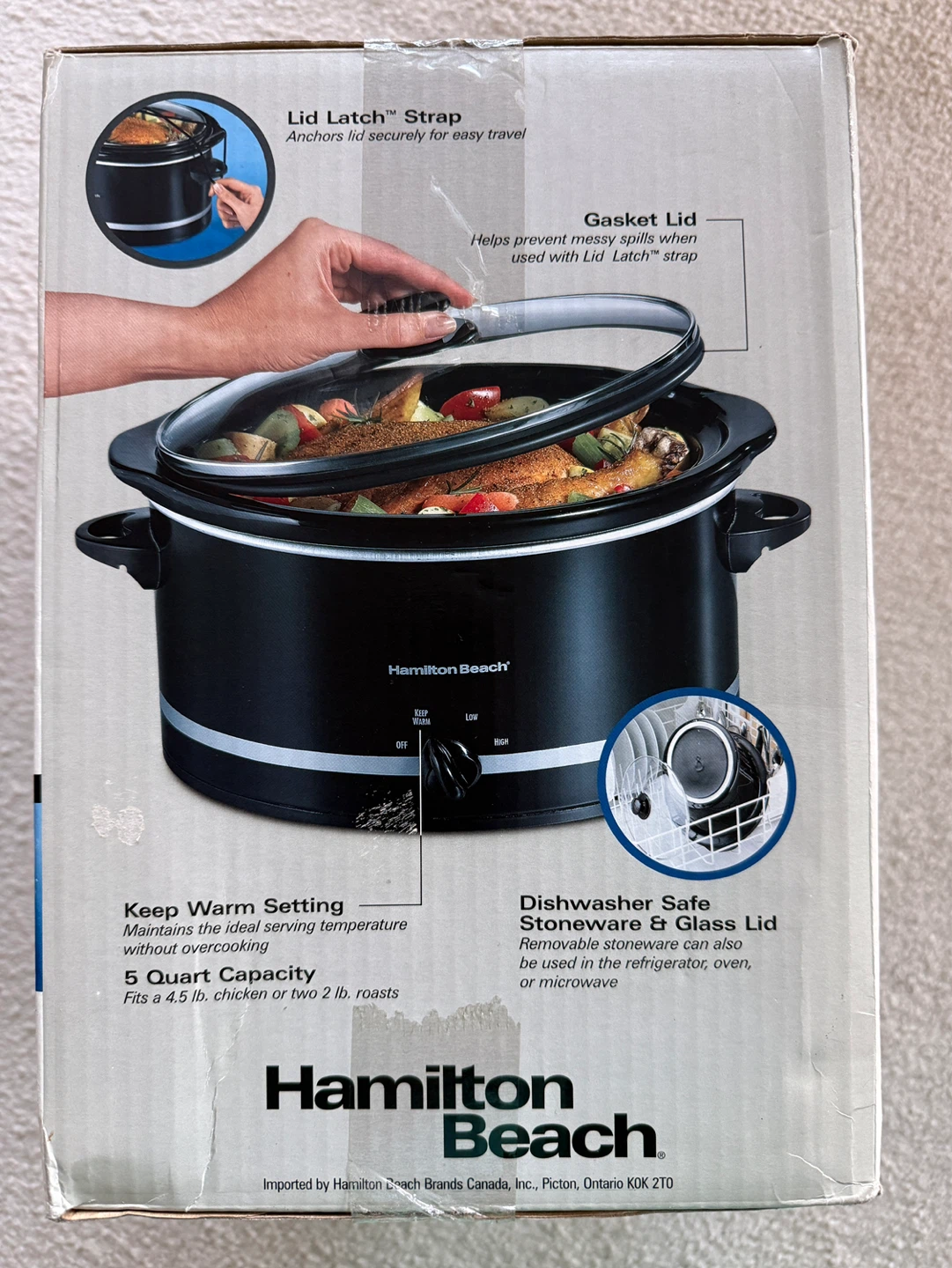 Hamilton Beach Portable Slow Cooker 5 Quart - photo 2