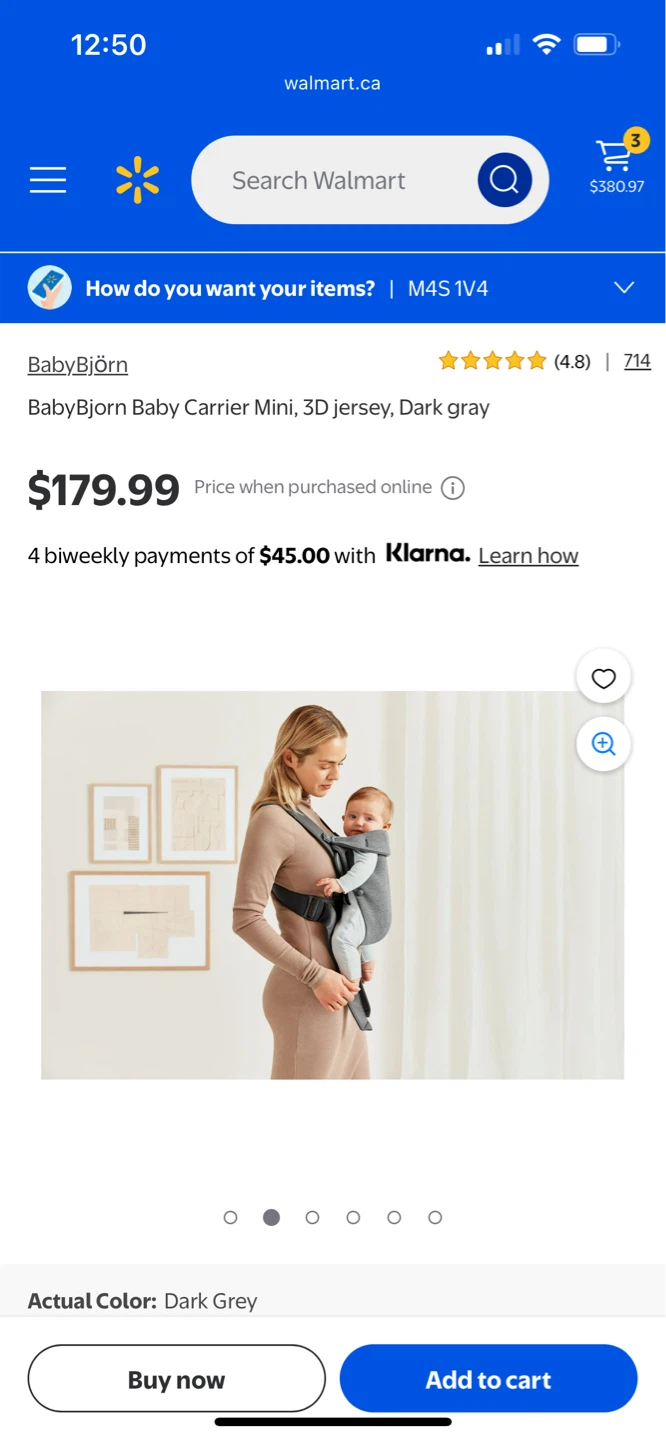 Good condition BabyBjörn Baby Carrier Mini, Beige - photo 5