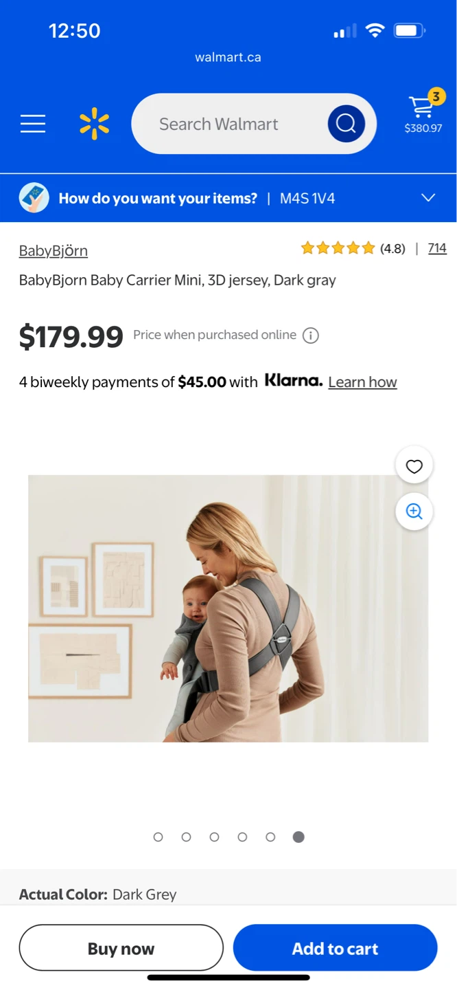 Good condition BabyBjörn Baby Carrier Mini, Beige - photo 3