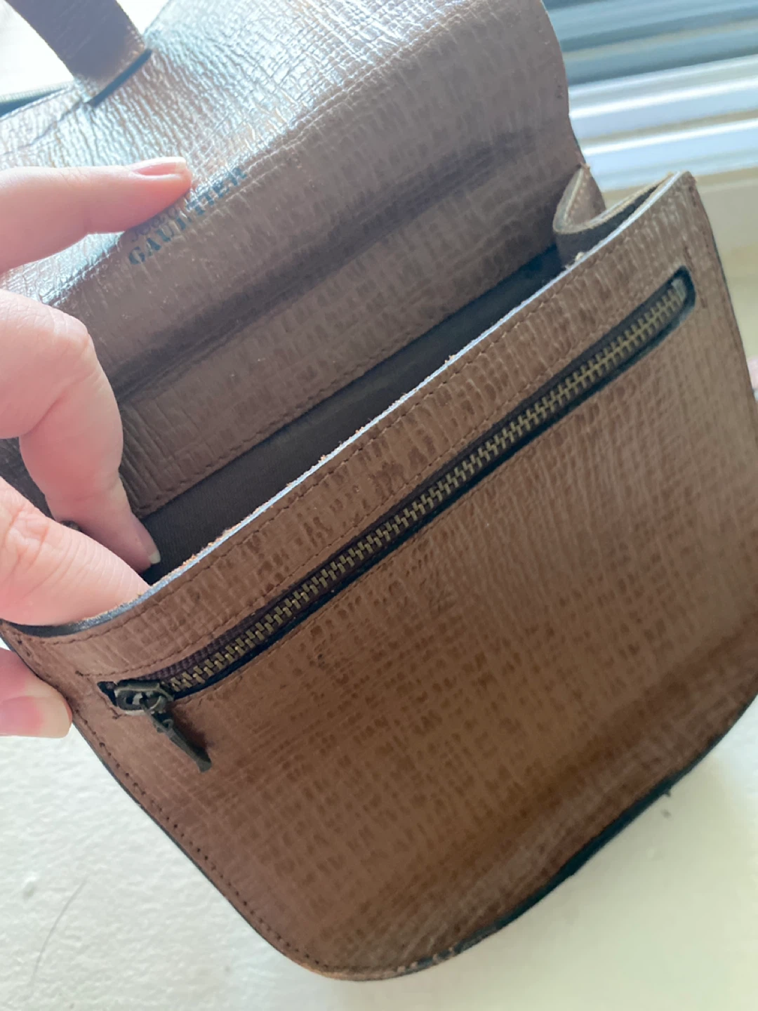 Brown Leather Shoulder Bag - photo 4