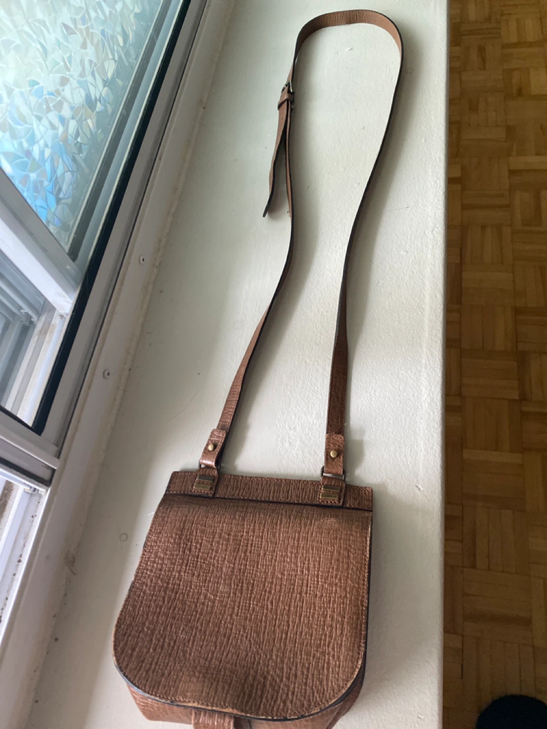 Brown Leather Shoulder Bag